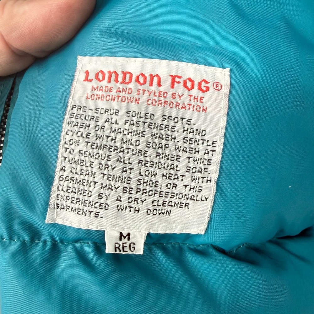 London Fog Jacket Womens M White 90s Retro Ski Colorblock Puffer Gorpcore - Picture 6 of 9